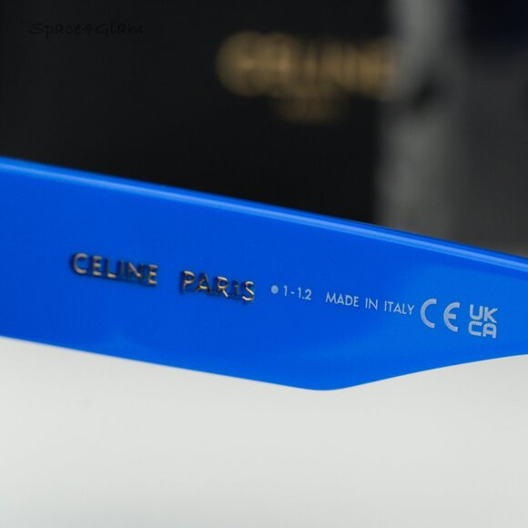 Celine Women Sunglasses Blue Grey Cat Eye CL40197U MONOCHROMS 92A BRAND NEW - Picture 7 of 9